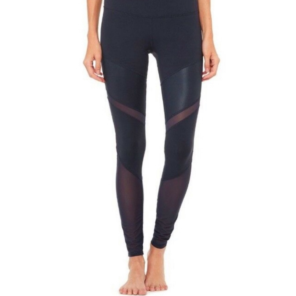 Like new Alo Yoga Navy Leggings